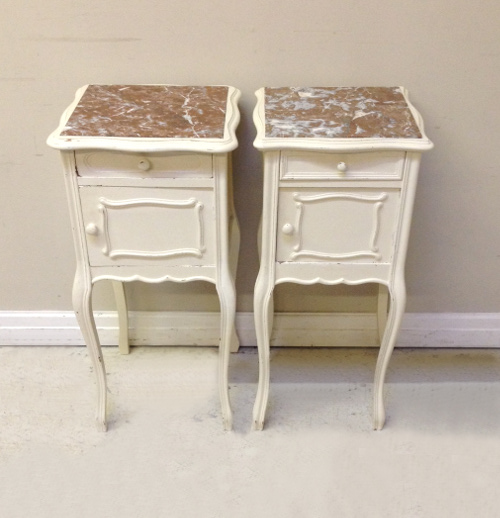 french antique rococo bedside tables